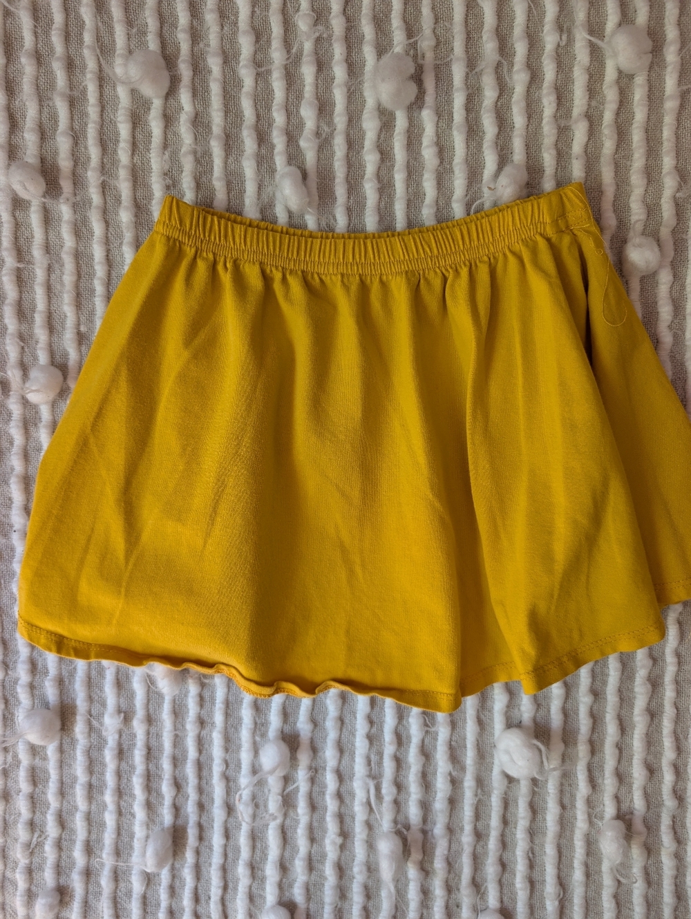 Girls' Mustard Yellow Pull-On Skirt-size 4
